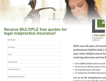 Tablet Screenshot of ezlawquote.com